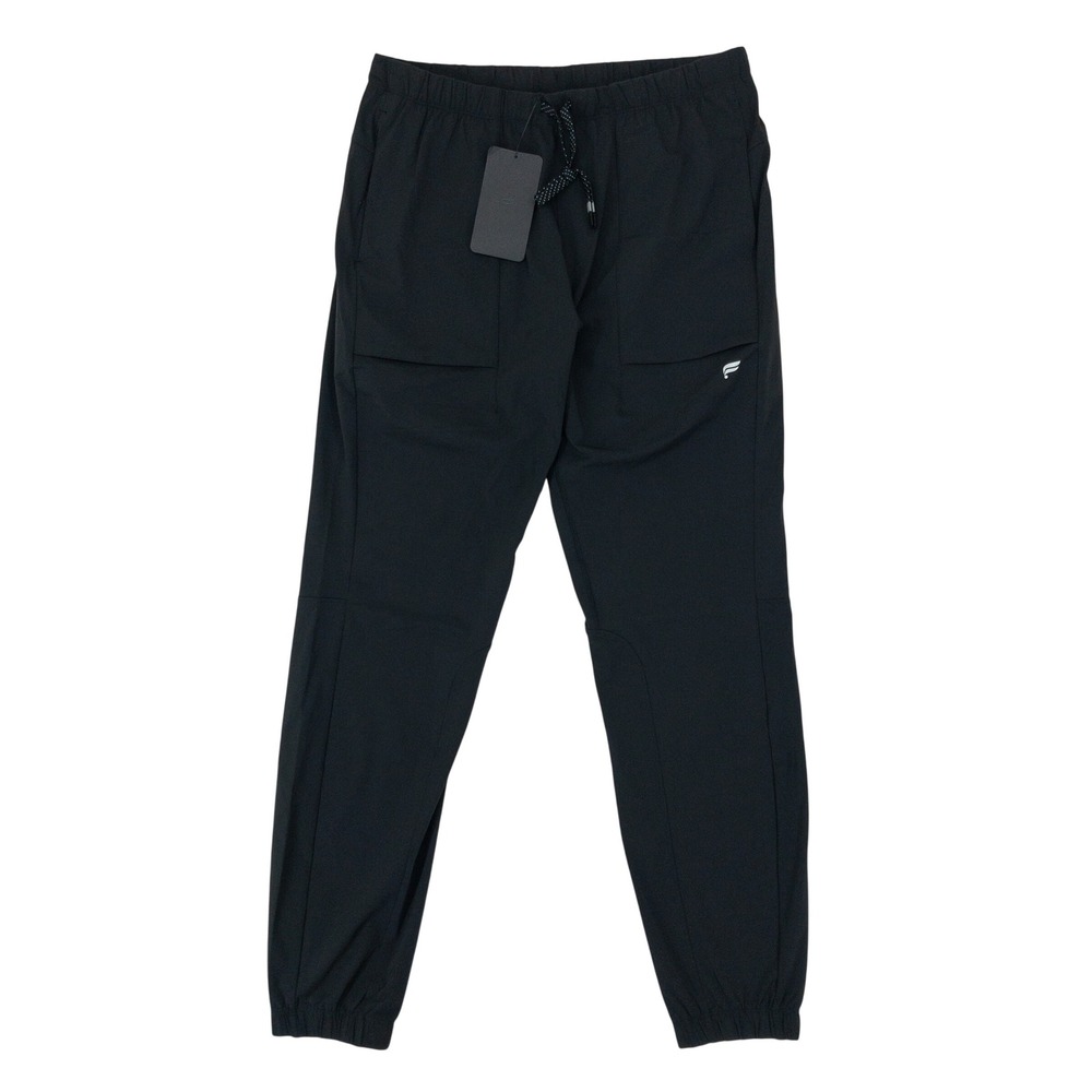 FLAWS Fabletics The One Joggers Mens Large Black Lightweight Quick Dry Athletic